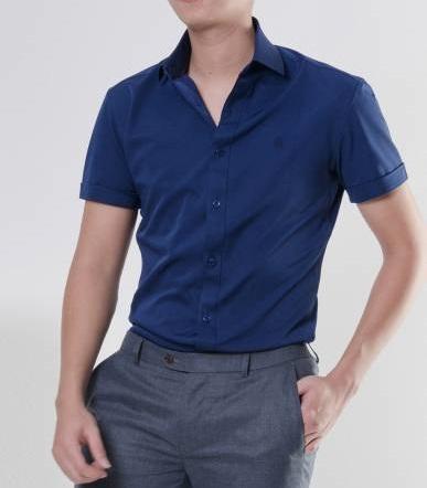 Áo sơ mi cộc tay nam trơn nhiều màu, hàng may kỹ, chất liệu đẹp kiểu dang ôm nhẹ trẻ trung, năng động