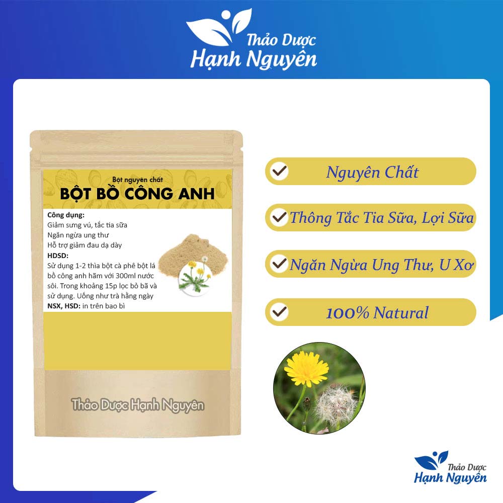 Bột lá bồ công anh nguyên chất 100g