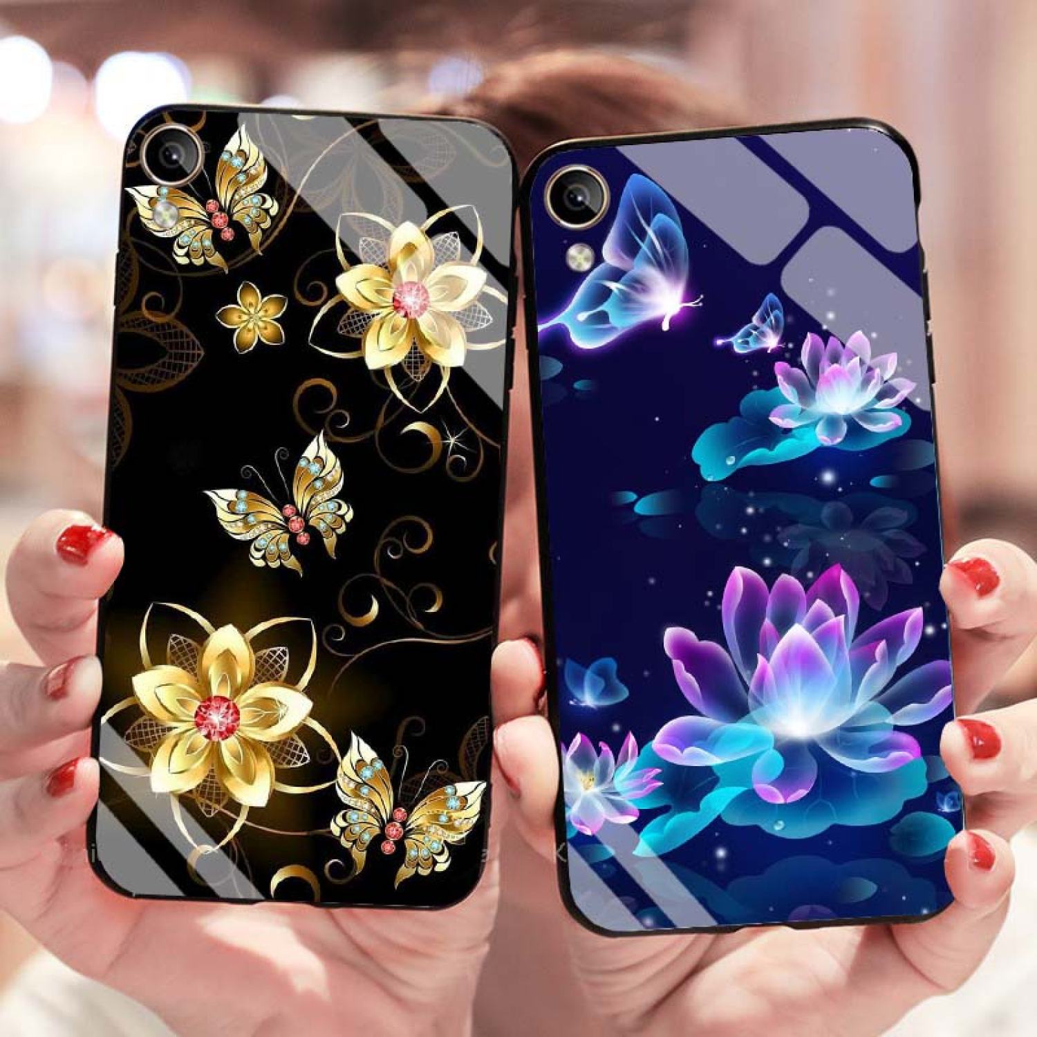 Ốp Vivo Y91C Lưng Kính Cường Lực Mới ƞhất