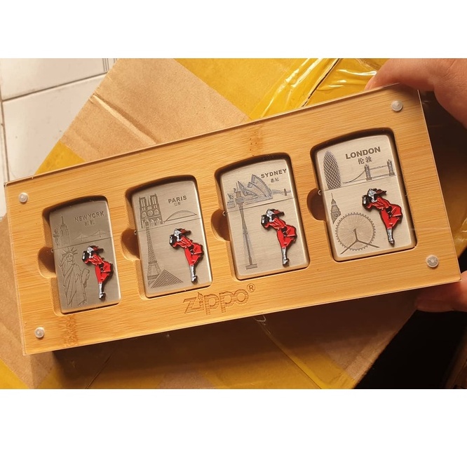 Hộp Đựng Bật Lửa trưng bày Zippo Bằng Gỗ 4 - 8 - 12 - 18 Cái