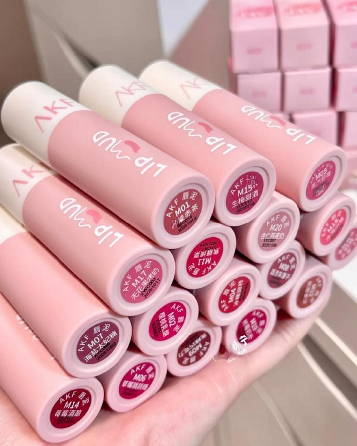 [AKF] Son kem bùn AKF Lip Mud nhung mịn
