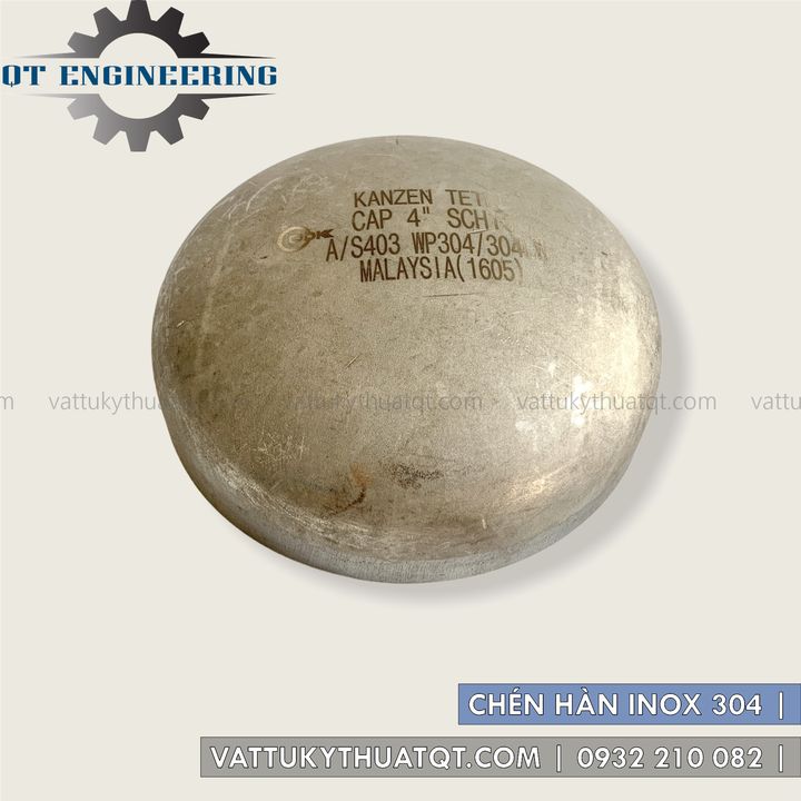 Chén Hàn Inox 304 (SCH10) - Phi 60,76,90,114,141mm - VATTUKYTHUATQT.COM