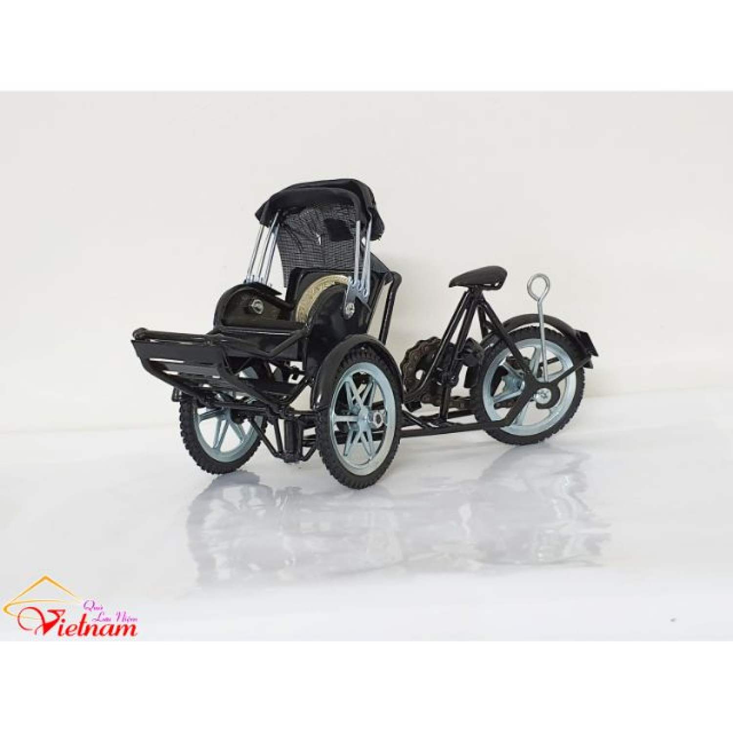 Xích lô lưu niệm - Màu Đỏ/Đen (23cm x 15cm x 9cm)