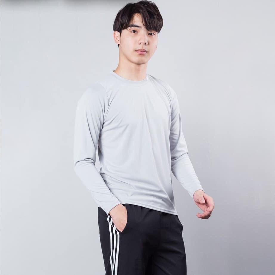 Áo giữ nhiệt nam, Áo thun nam tay dài ôm body đẹp cao cấp co giãn 4 chiều cao cấp AGNTRON