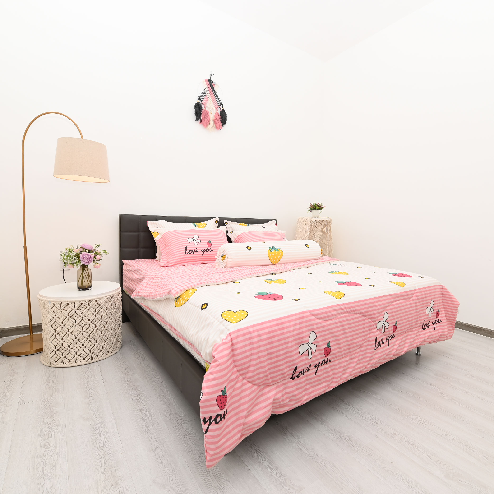 Bộ 5 món chăn ga áo gối Stefani - ST200025 (kèm mền)
