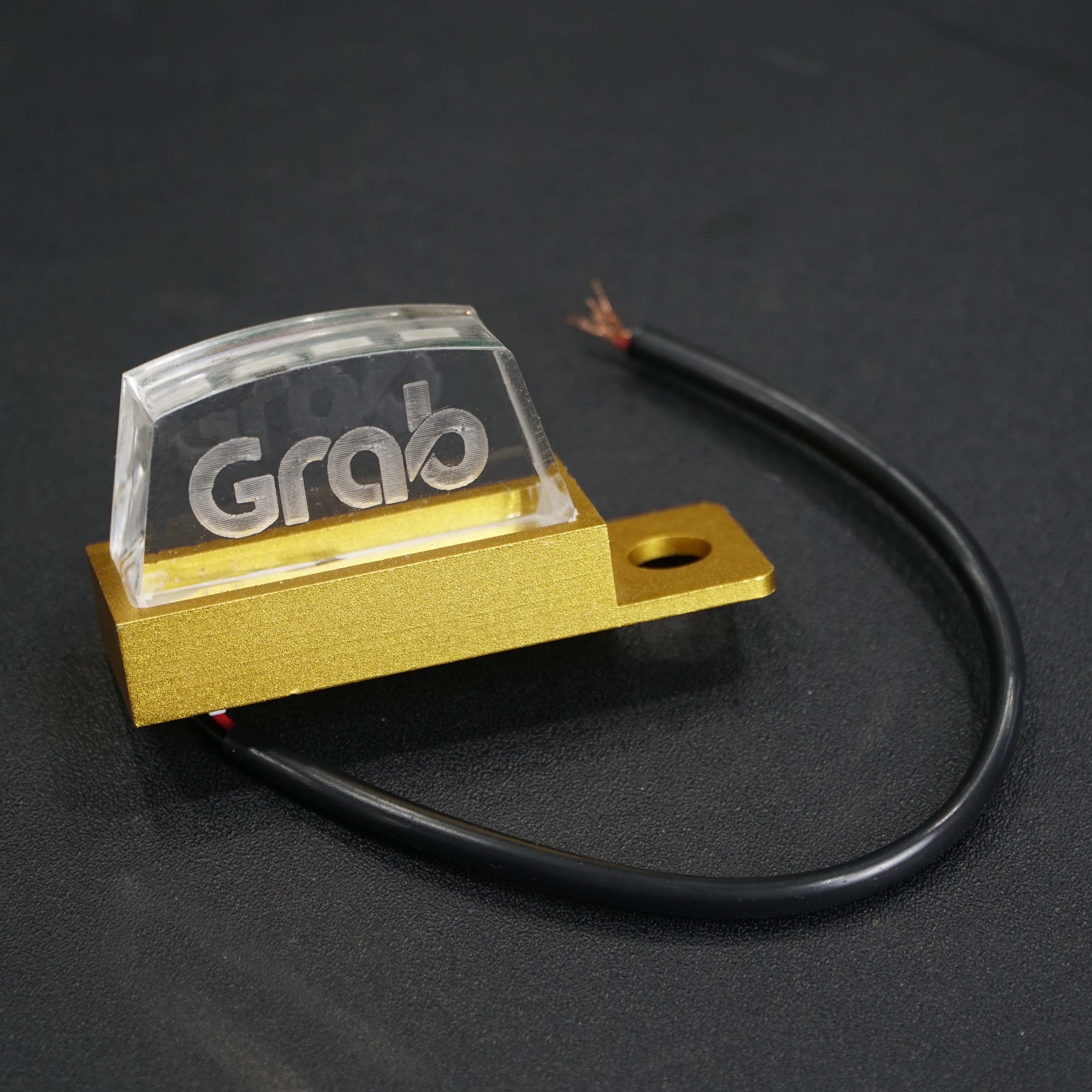 Đèn led GRAB gắn trang trí chân gương xe máy