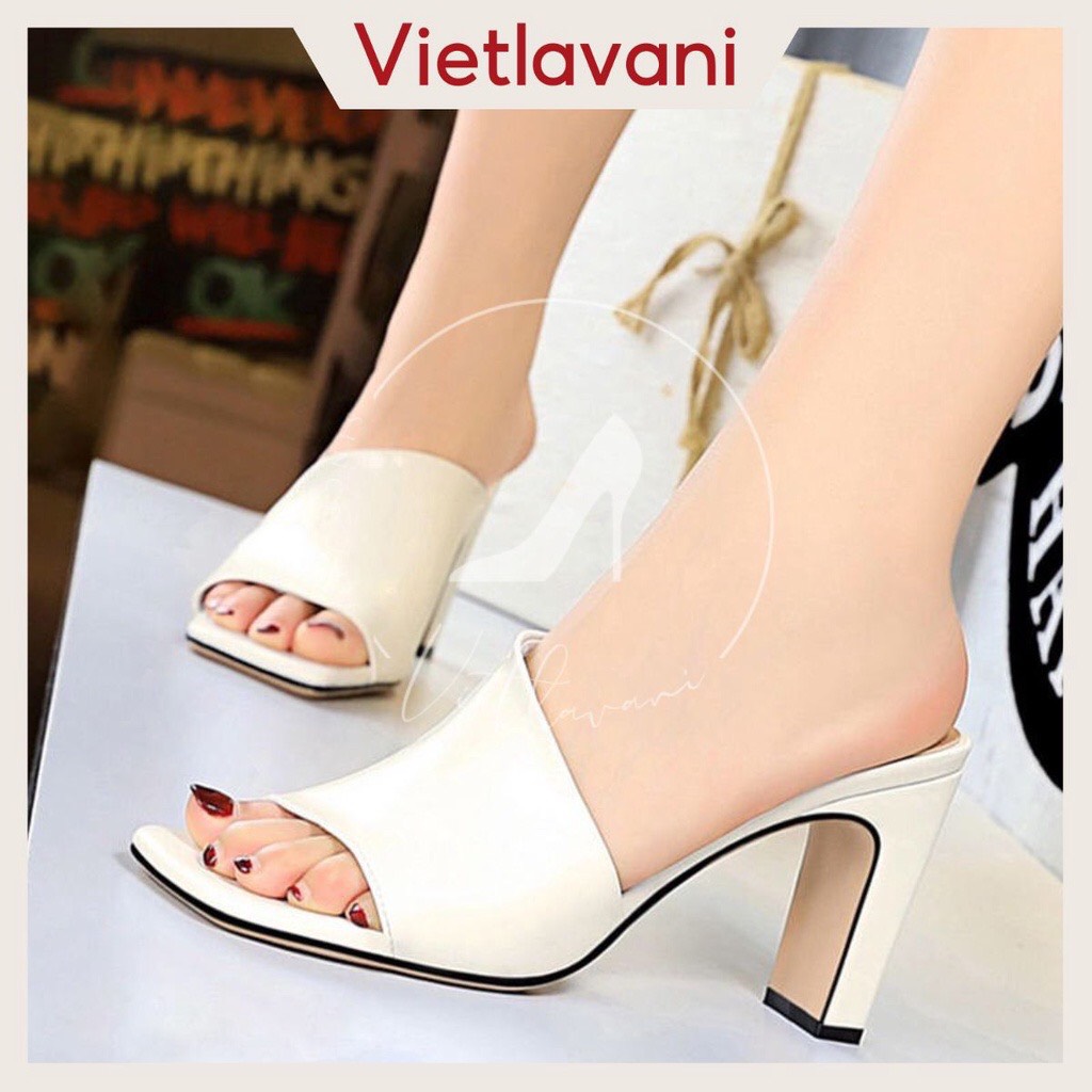 Giày nữ da bóng cao cấp 7 cm mã VTTH_D7