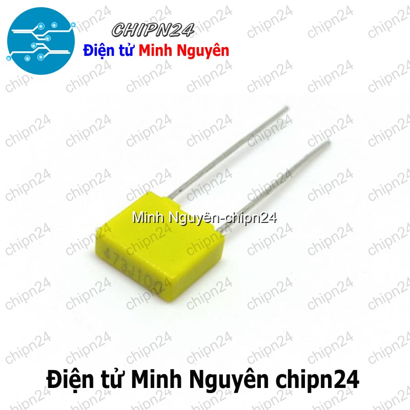 [10 con] (K271) Tụ kẹo vàng 473J 100V (5MM) (473 47nF) - HH005398