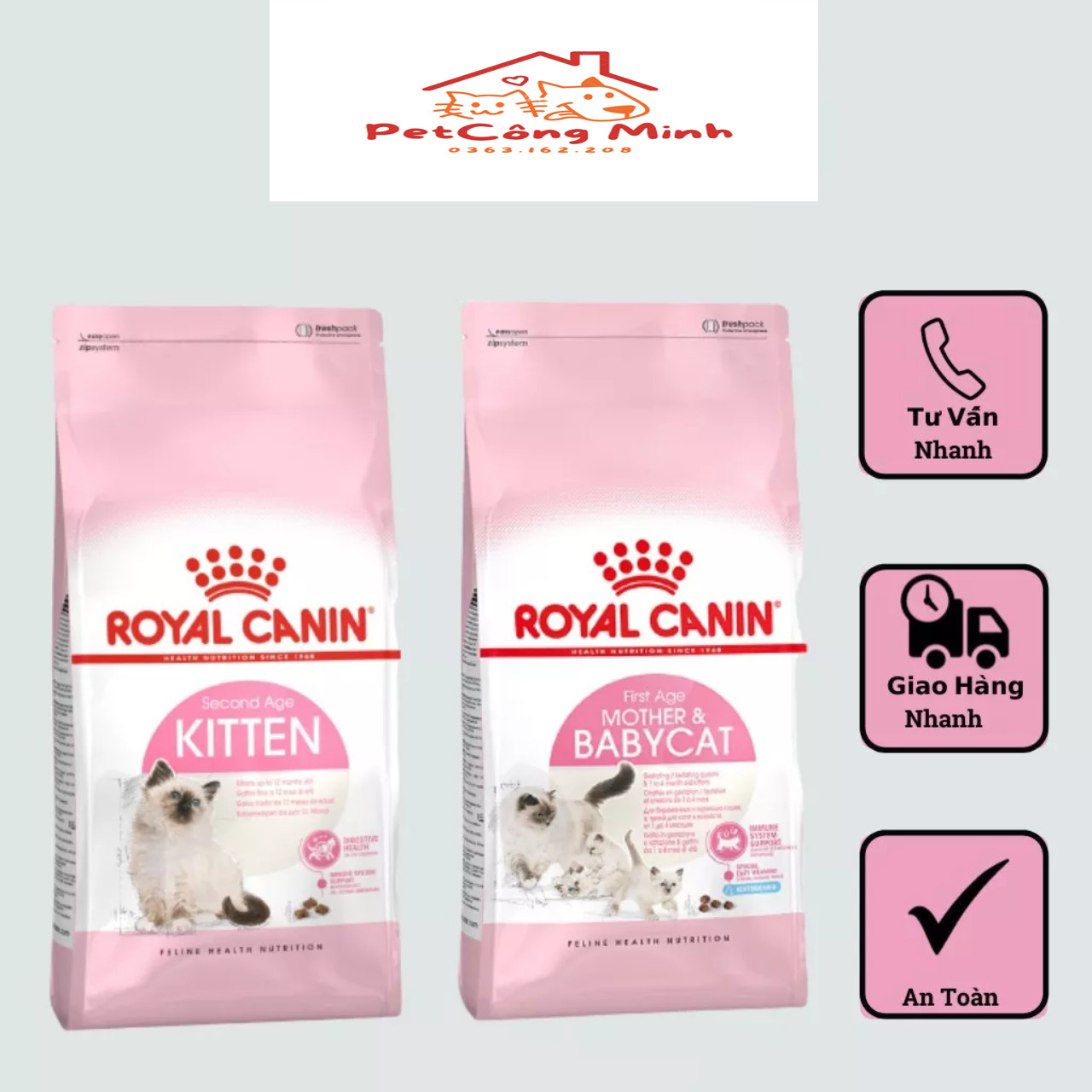 2kg-Royal Canin kitten beads for kittens 4 - 12 months old