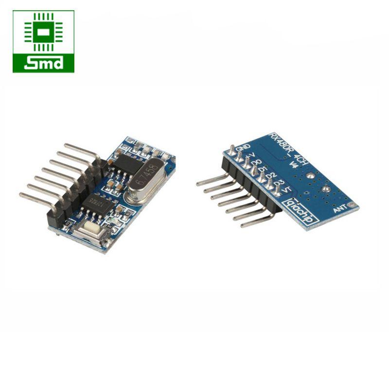 Module thu RF 433MHz RX480 4 kênh học lệnh (7 chế độ)