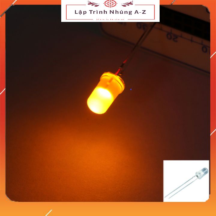 [Lập Trình Nhúng A-Z] Combo 10 Led Đơn Đục Đường Kính 3mm/5mm