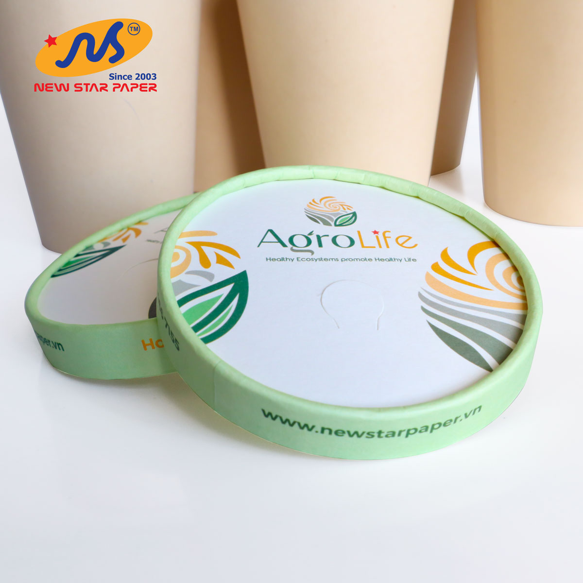 Nắp giấy - Lốc 25 nắp có họa tiết