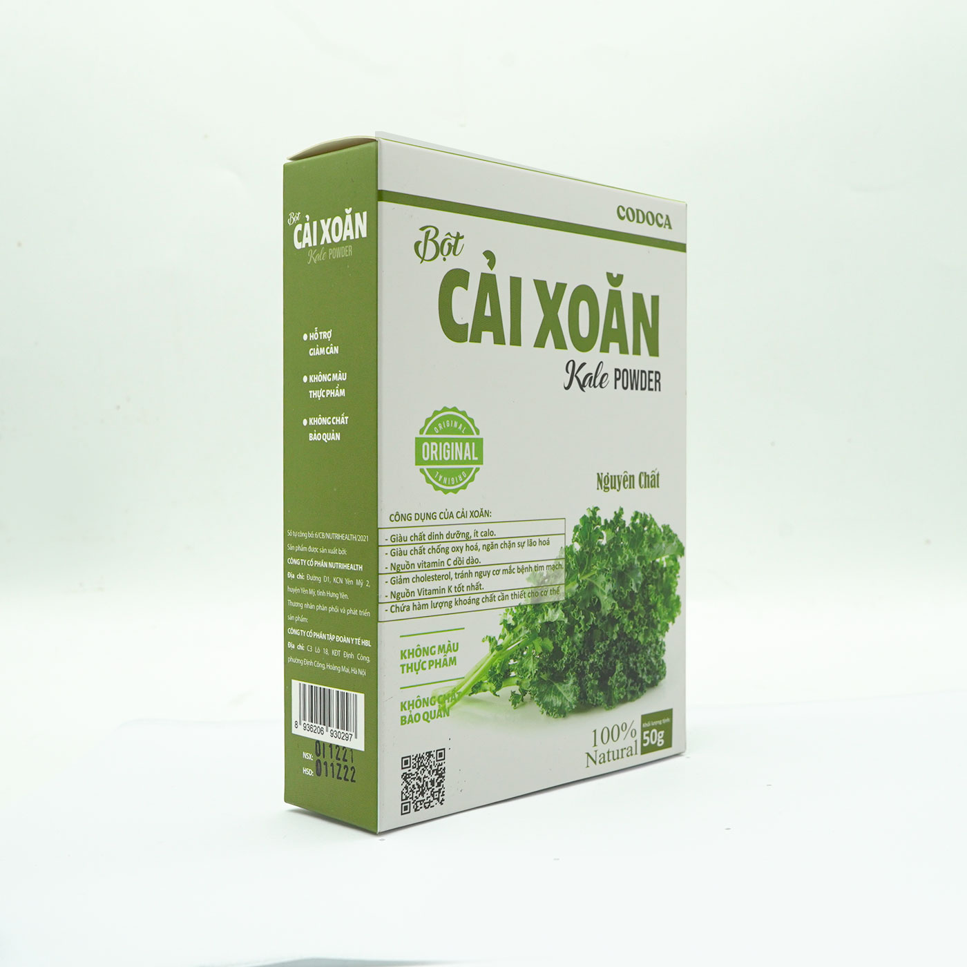 Bột Cải xoăn Codoca Nguyên chất sấy lạnh (50g)