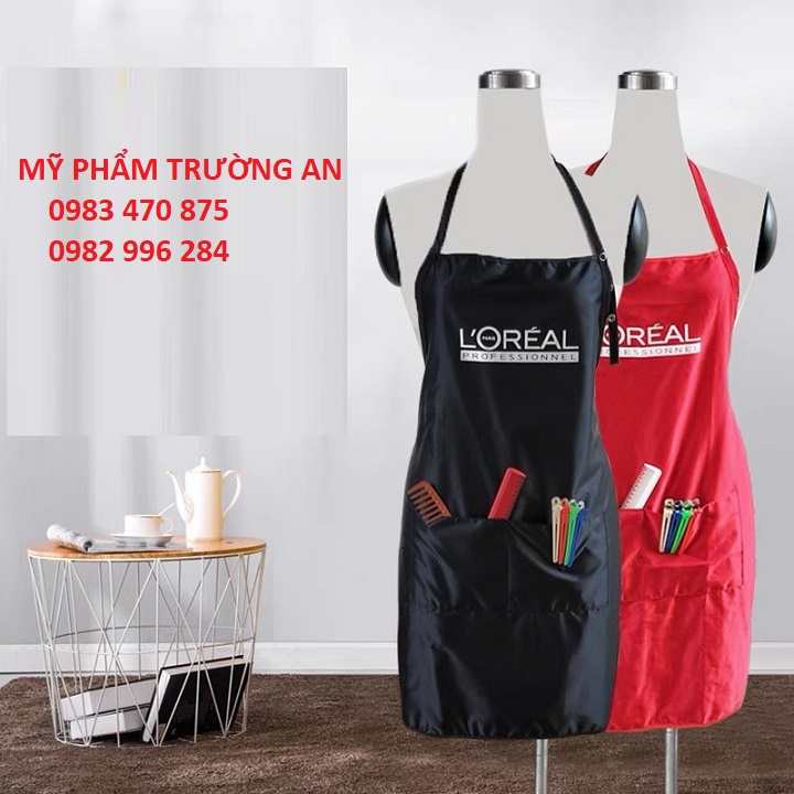 Mẫu tạp dề cho thợ làm tóc, barber salon tóc-talr18
