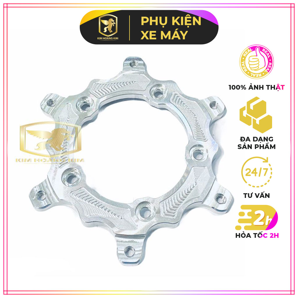 Lòng cnc 5 lỗ gắn đĩa trước vario , uy tín, chất lượng, mua ngay