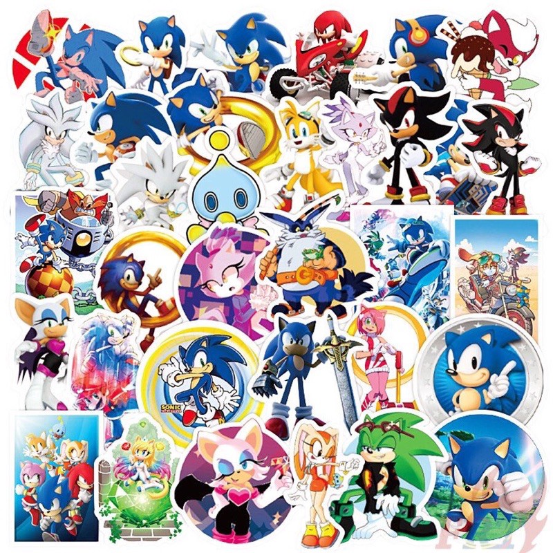 Combo 30-60 hình sticker Sonic The Hedgehog/ hình dán Sonic The Hedgehog