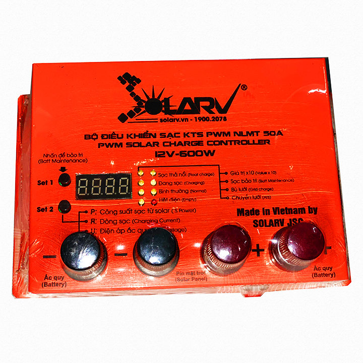 Bộ điều khiển sạc PWM 12V 50A