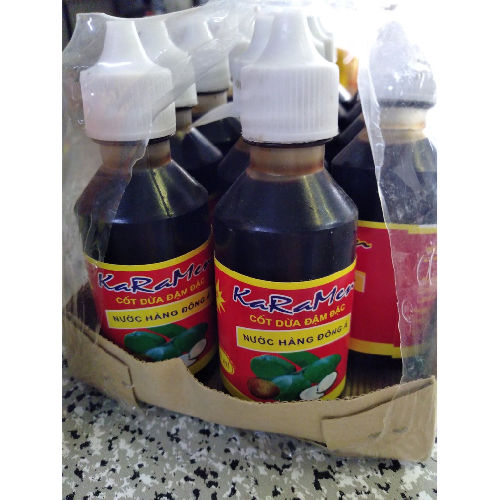 Nước hàng (kẹo đắng) hương dừa kho thịt cá - lọ 100ml