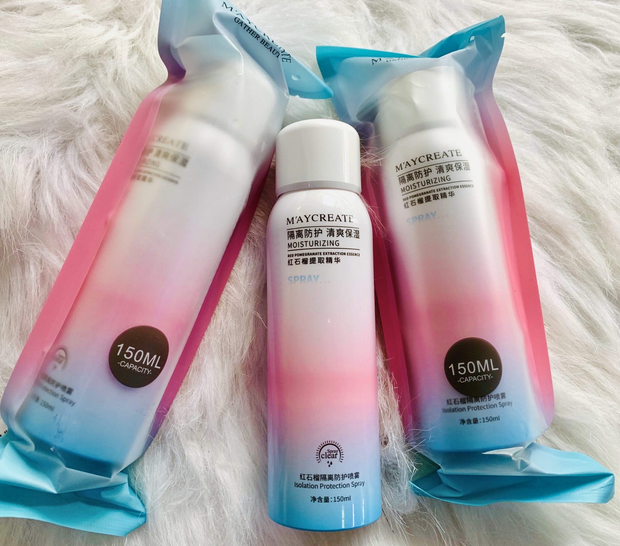 XỊT CHỐNG NẮNG DƯỠNG TRẮNG DA TOÀN THÂN MAYCREATE MOISTURIZING 150ML