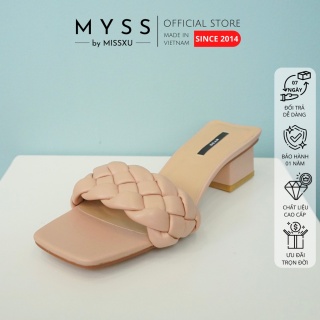 Giày guốc nữ thắt bím 3cm thời trang MYSS - SU89 thumbnail