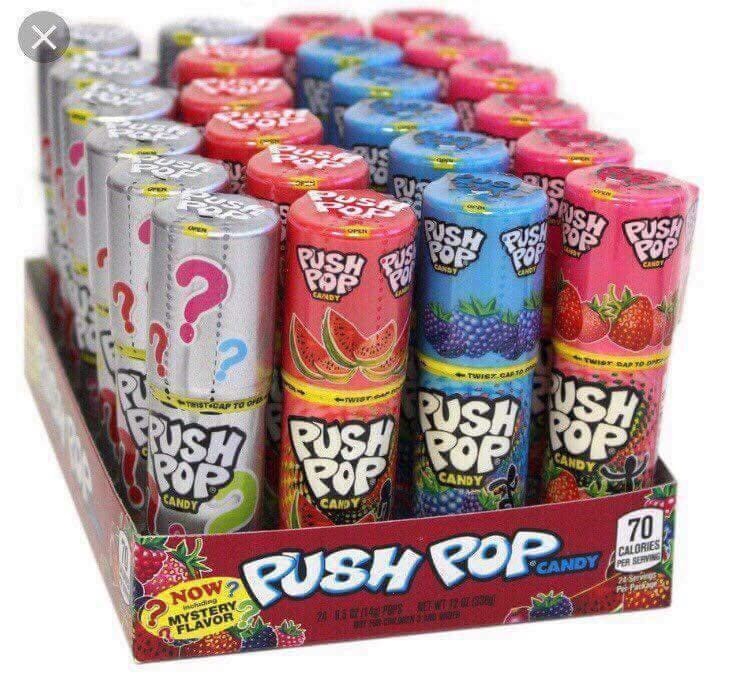 [Siêu Ngon] Combo 4 kẹo son môi PUSH POP Mỹ