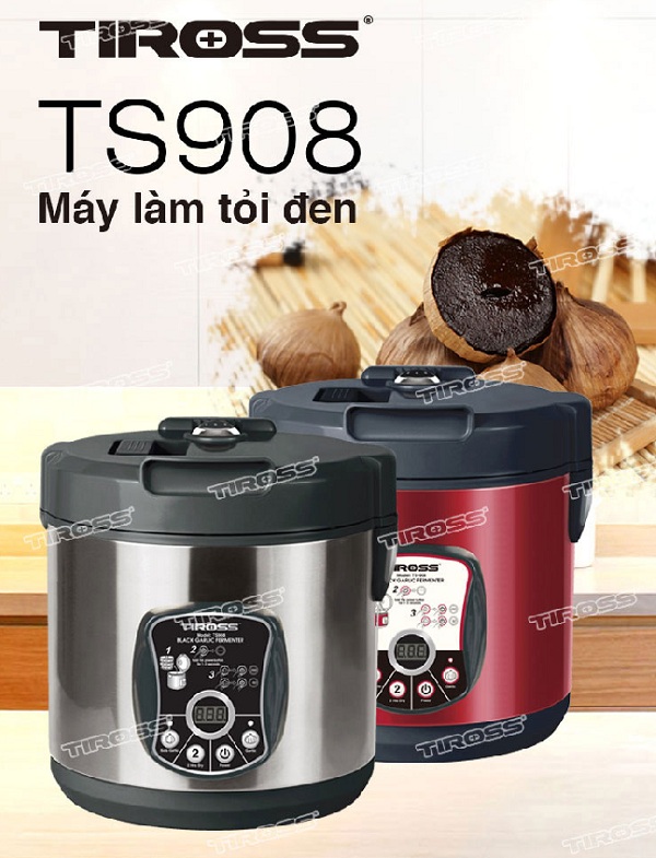 Máy làm tỏi đen gia đình Tiross TS908 (Thêm nút sây khô 2 giờ) (Đỏ)