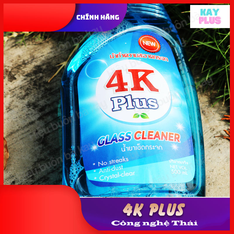 Nước lau kính 4K Plus - 500ml