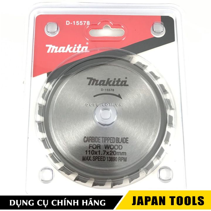 Đĩa cưa gỗ 24 răng 110x20mm makita d-15578 | japan tools