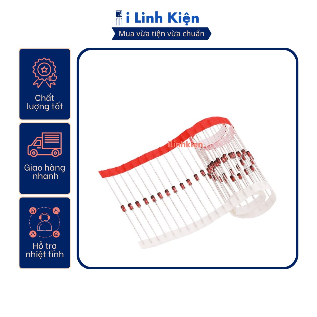 Diode zener 1w 4.3v 1n4731a 10 chiếc