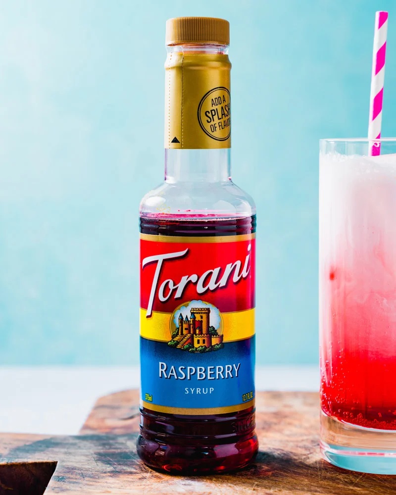(SIZE NHỎ) Torani Classic Siro Pha Chế Vị Phúc Bồn Tử Raspberry Syrup 375ml Mỹ