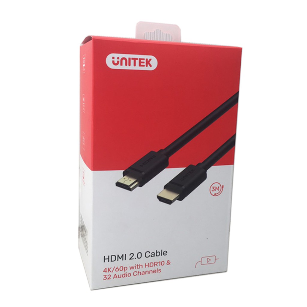[HCM][ CHÍNH HÃNG] Cáp HDMI UNITEK 2.0 Y-C139M 4K Dài 3m