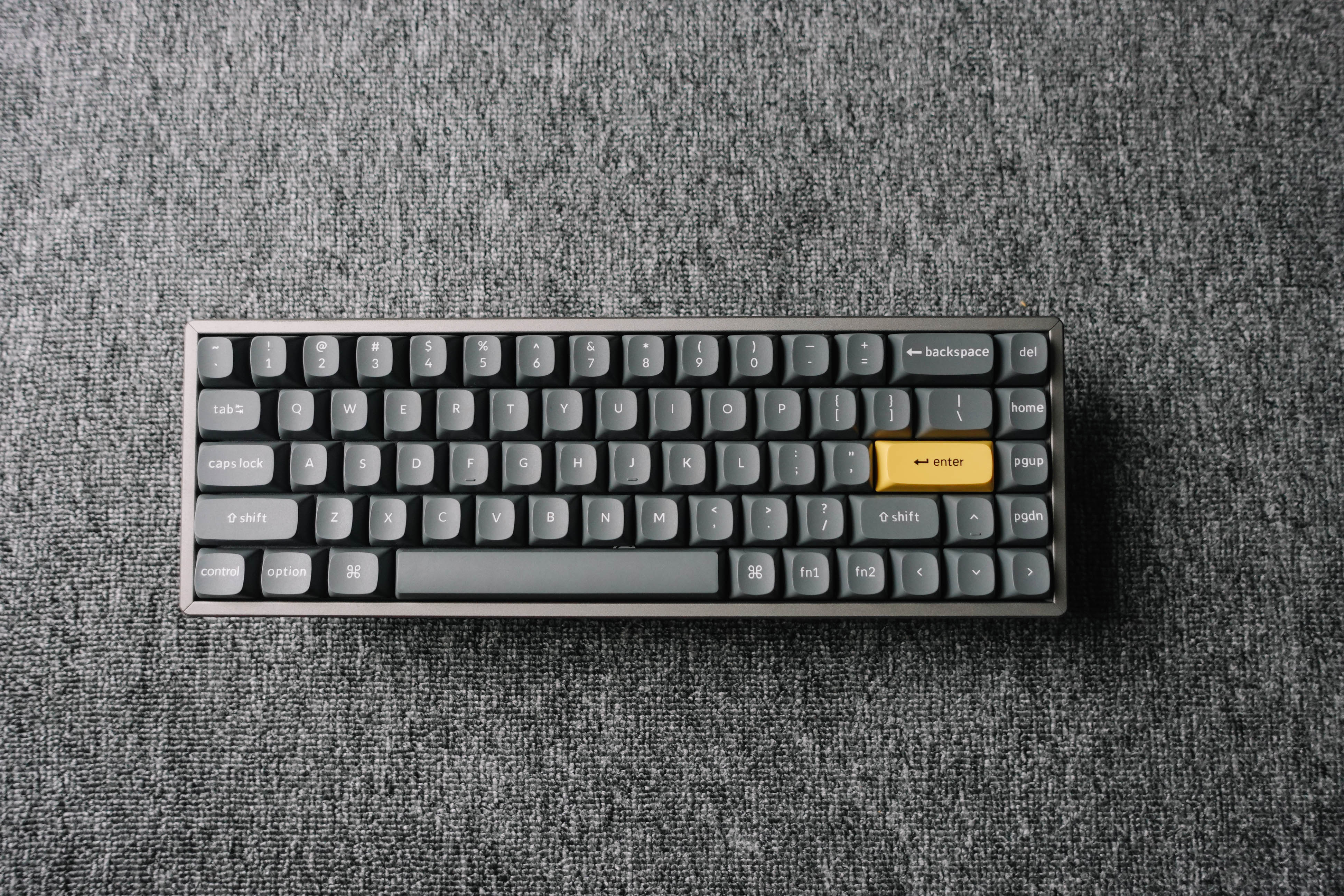 Set keycap Keychron PBT Double Shot OSA Profile (Dark Black / Dark Gray)
