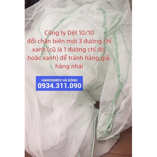 Màn tuyn chống muỗi Dệt 10/10 chính hãng (1m,1m2,1m5,1m6,1m8,2m2,đặt may theo kích thước riêng)