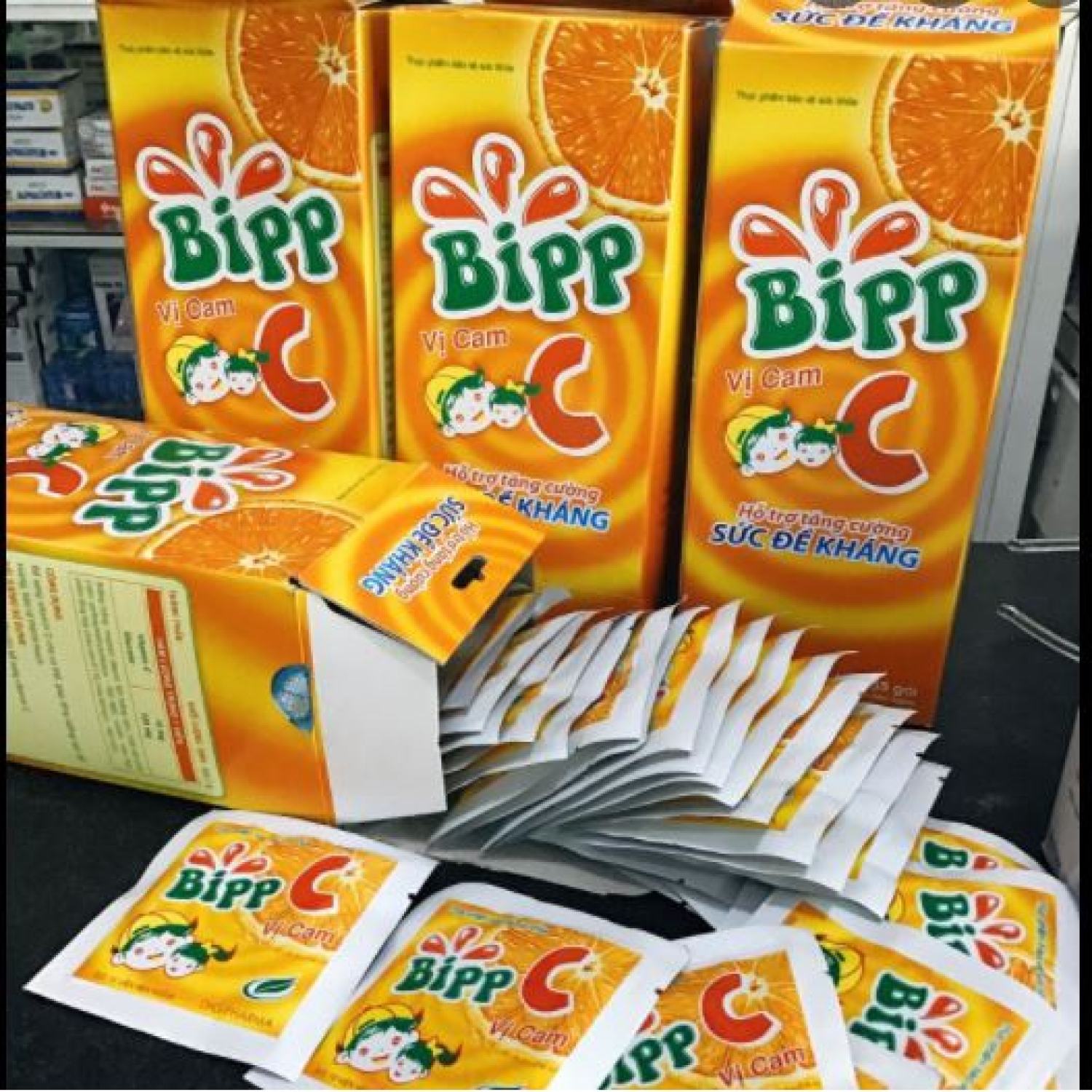 Kẹo ngậm vitamin C, Bipp C (HỘP 35 GÓI)