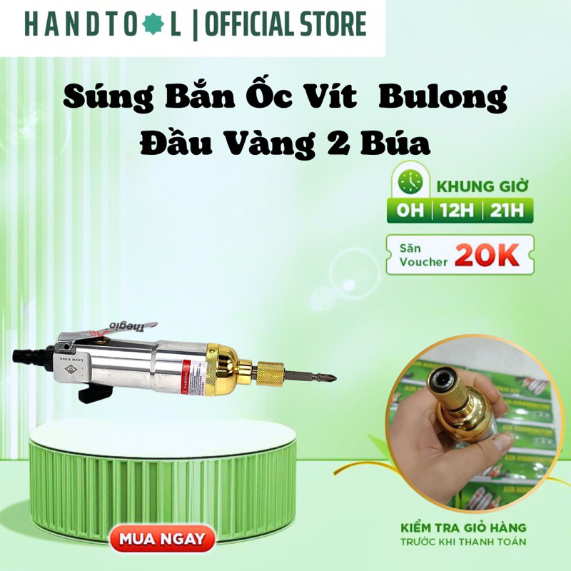 Súng bắn ốc vít handtool bulong đầu vàng 2 búa đảo chiều đài loan
