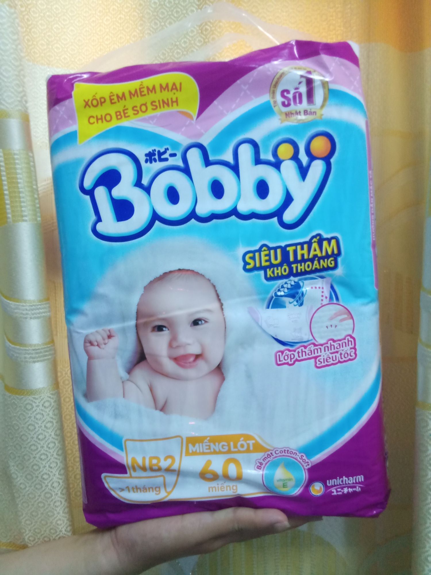 Miếng lót Bobby NB2-60 + 6 miếng chính hãng