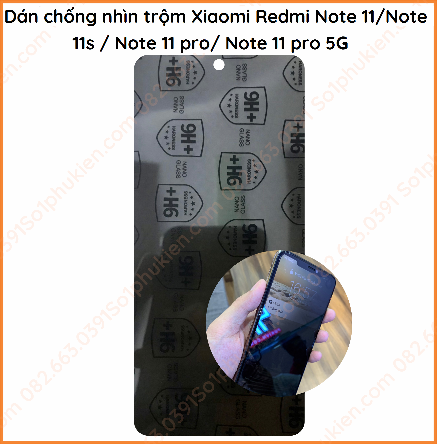Dán cường lực chống nhìn trộm Xiaomi redmi note 11 note 11s note 11 pro