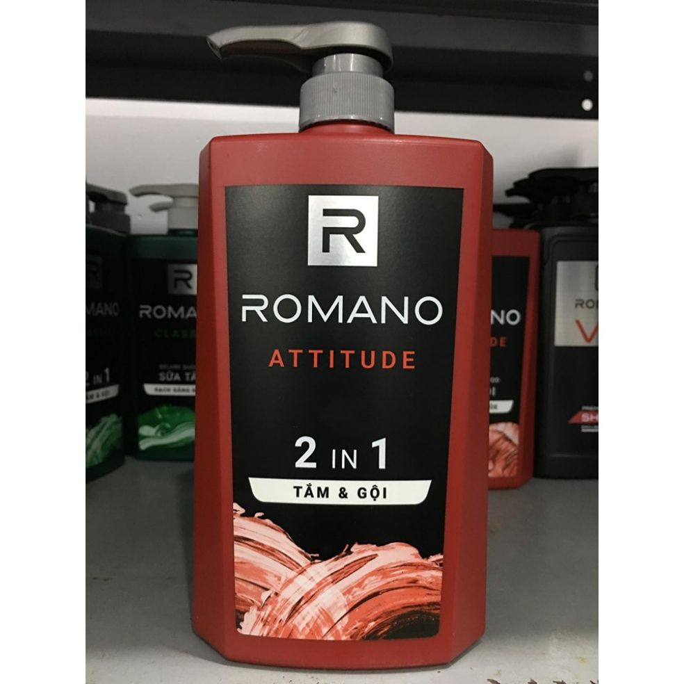 [HCM]Tắm Gội Romano 2in1 ATTITUDE 650ml