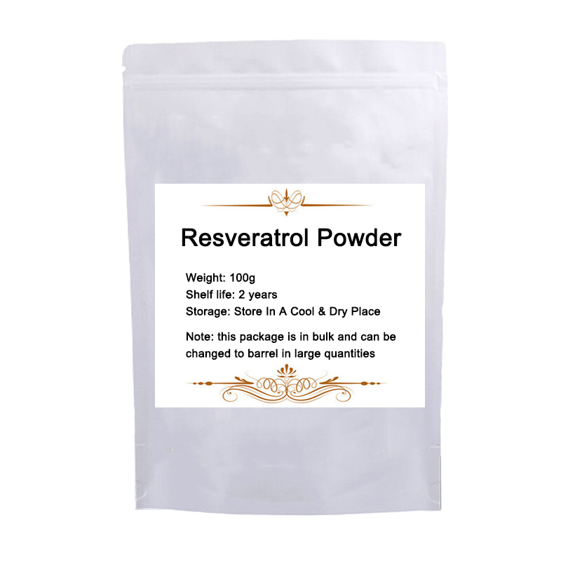 Cosmetic Raw Materials 100% Pure Natural Resveratrol Powder Anti Aging and Antioxidant