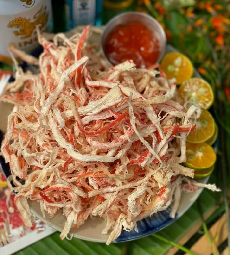 MỰC KHÔ HẤP NƯỚC CỐT DỪA 200GR - Long Thái