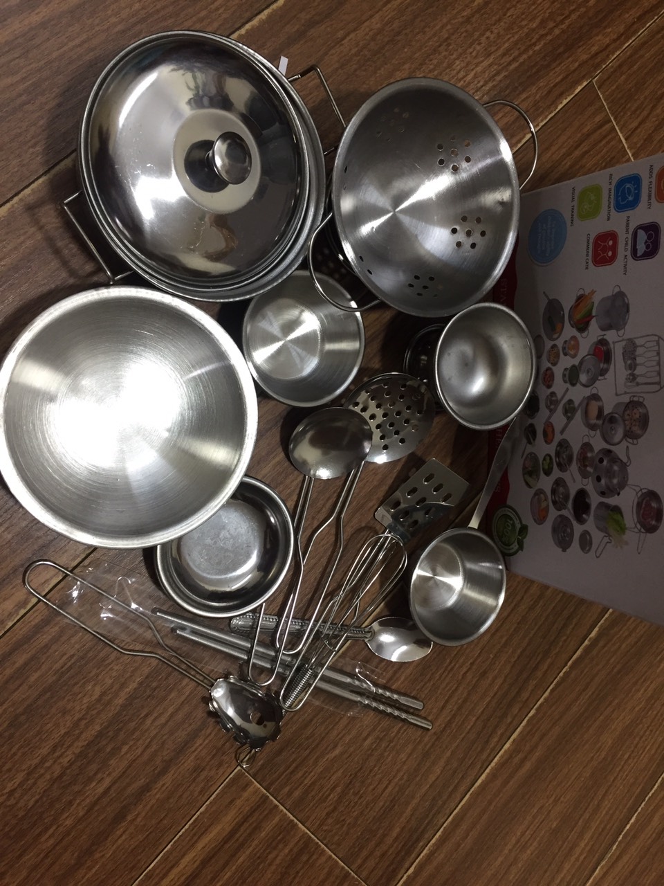 Đồ chơi nấu ăn inox 18 chi tiết