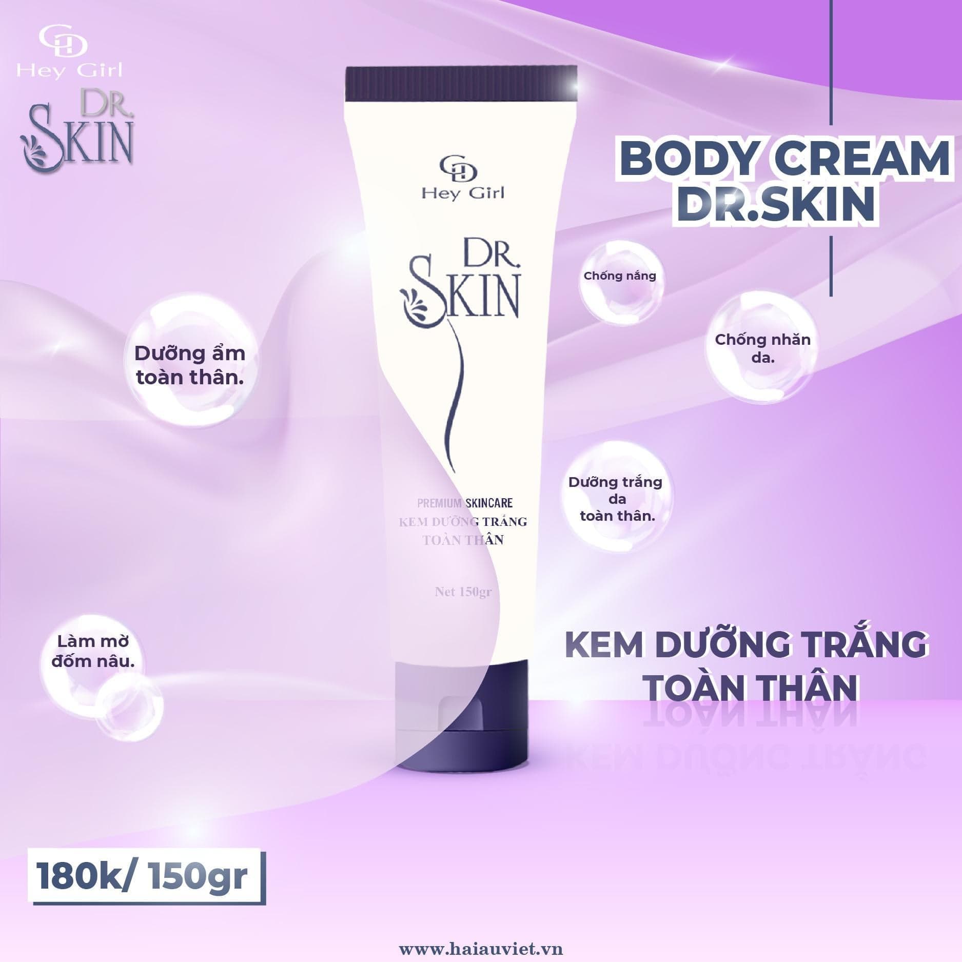 kem dưỡng trắng body chống nắng