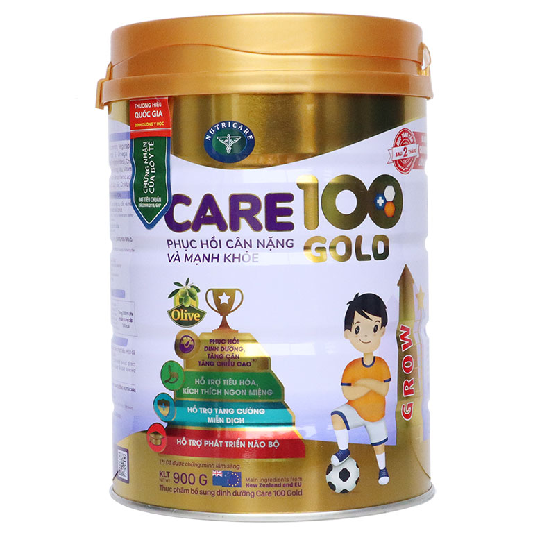 Sữa Care 100 Gold 900g (cho trẻ từ 1 – 10 tuổi)