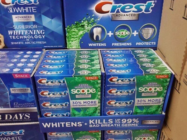 [HÀNG NHẬP MỸ] Kem Đánh Răng Crest Complete Extra 35% Whitening Scope 232g