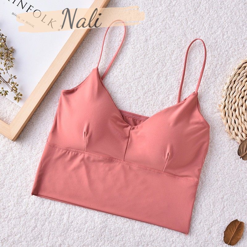 Áo bra dây mảnh sexy, bralette đúc su mút mỏng NL059