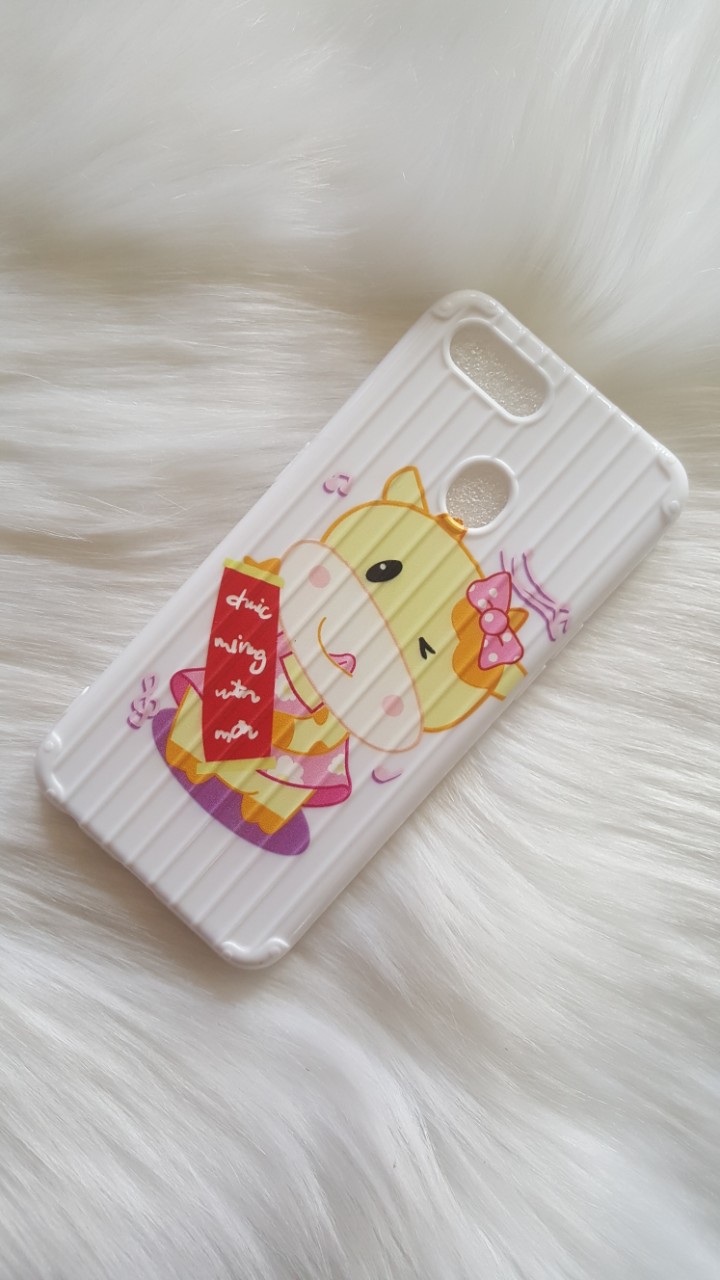 Ốp lưng dẻo vali in hình siêu dễ thương oppo f9/a7/a5s/a12/realme 2