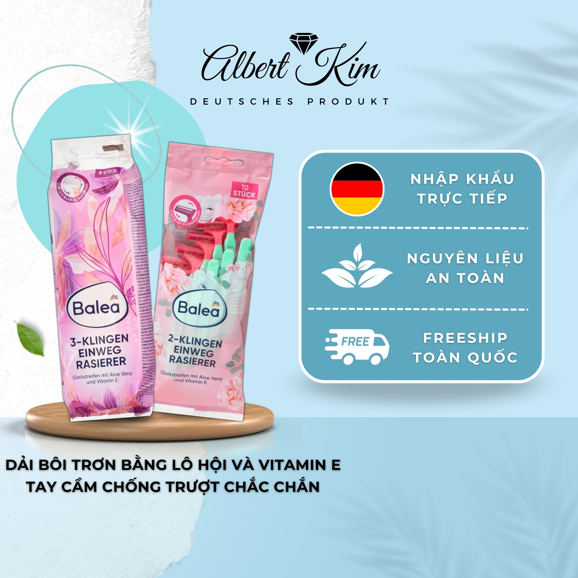 [ Hàng Đức ] Dao cạo lông Balea cho nữ - nội địa Đức