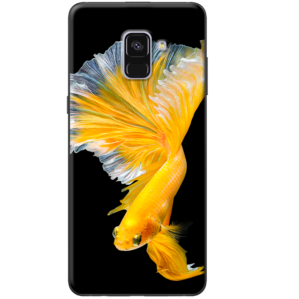 [HCM]Ốp lưng dành cho Samsung Galaxy A8 Plus (2018) mẫu Cá beta vàng