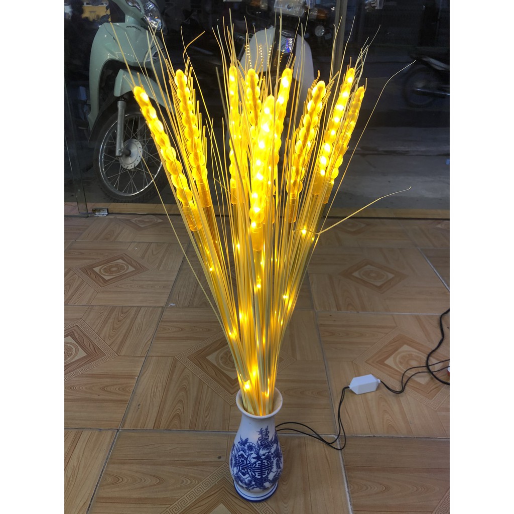 Combo 10 cây Bông lúa đèn led ánh kim thu hút TÀI LỘC