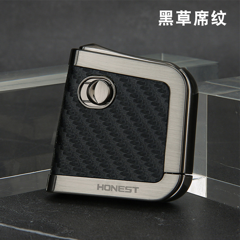 (BCZ791) Bật lửa đá xăng Honest kiểu dáng độc lạ, vỏ da mới sang trọng cho nam